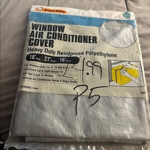 Gray Window Air Conditioner Cover